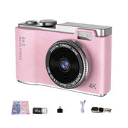 LK003 Fotocamera retrò per bambini con doppia lente 4K HD CCD da 2,4 pollici, LK003