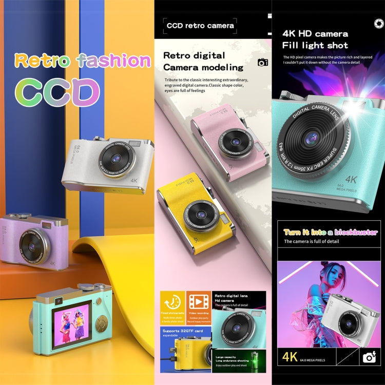 Fotocamera bambini LK003 doppia lente 4K HD 2,4"