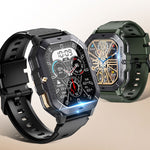 LEMFO C28 Smart Watch sportivo da 2,02 pollici, supporto Bluetooth per chiamate/notifica messaggi/frequenza cardiaca/monitoraggio della pressione sanguigna