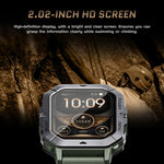 LEMFO C28 Smart Watch sportivo da 2,02 pollici, supporto Bluetooth per chiamate/notifica messaggi/frequenza cardiaca/monitoraggio della pressione sanguigna