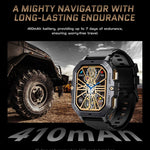 LEMFO C28 Smart Watch sportivo da 2,02 pollici, supporto Bluetooth per chiamate/notifica messaggi/frequenza cardiaca/monitoraggio della pressione sanguigna