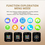 LEMFO C28 Smart Watch sportivo da 2,02 pollici, supporto Bluetooth per chiamate/notifica messaggi/frequenza cardiaca/monitoraggio della pressione sanguigna