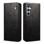 Custodia per telefono in pelle con texture Crazy Horse in cera d'olio, For Samsung Galaxy S25+ 5G, For Samsung Galaxy S25 Ultra 5G, For Samsung Galaxy S24 FE 5G, For Samsung Galaxy S24 Ultra 5G, For Samsung Galaxy S24+ 5G
