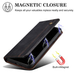 Custodia per telefono in pelle con texture Crazy Horse in cera d'olio, For Samsung Galaxy S25+ 5G, For Samsung Galaxy S25 Ultra 5G, For Samsung Galaxy S24 FE 5G, For Samsung Galaxy S24 Ultra 5G, For Samsung Galaxy S24+ 5G