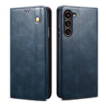 Custodia per telefono in pelle con texture Crazy Horse in cera d'olio, For Samsung Galaxy S25+ 5G, For Samsung Galaxy S25 Ultra 5G, For Samsung Galaxy S24 FE 5G, For Samsung Galaxy S24 Ultra 5G, For Samsung Galaxy S24+ 5G