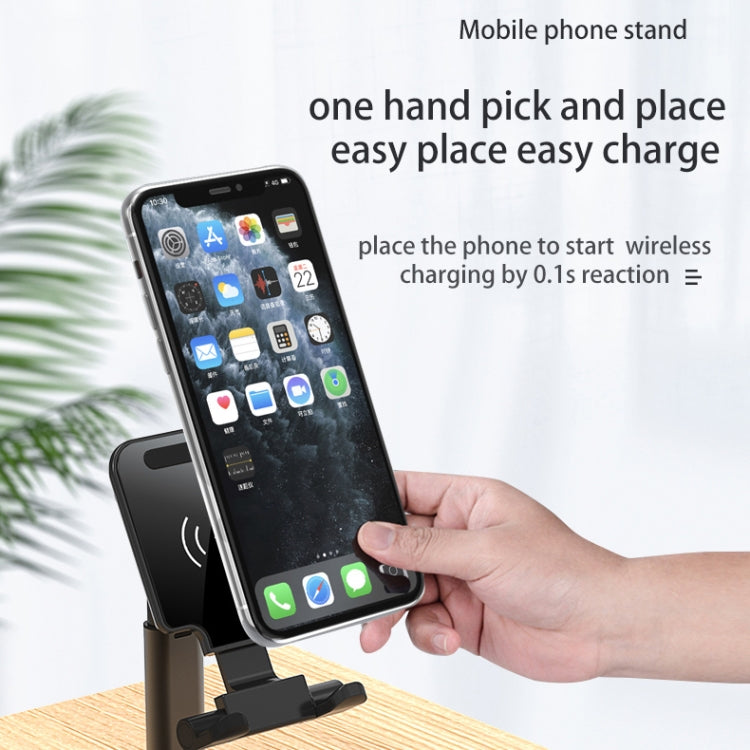 Caricabatterie wireless portatile 2 in 1 T6 con supporto pieghevo