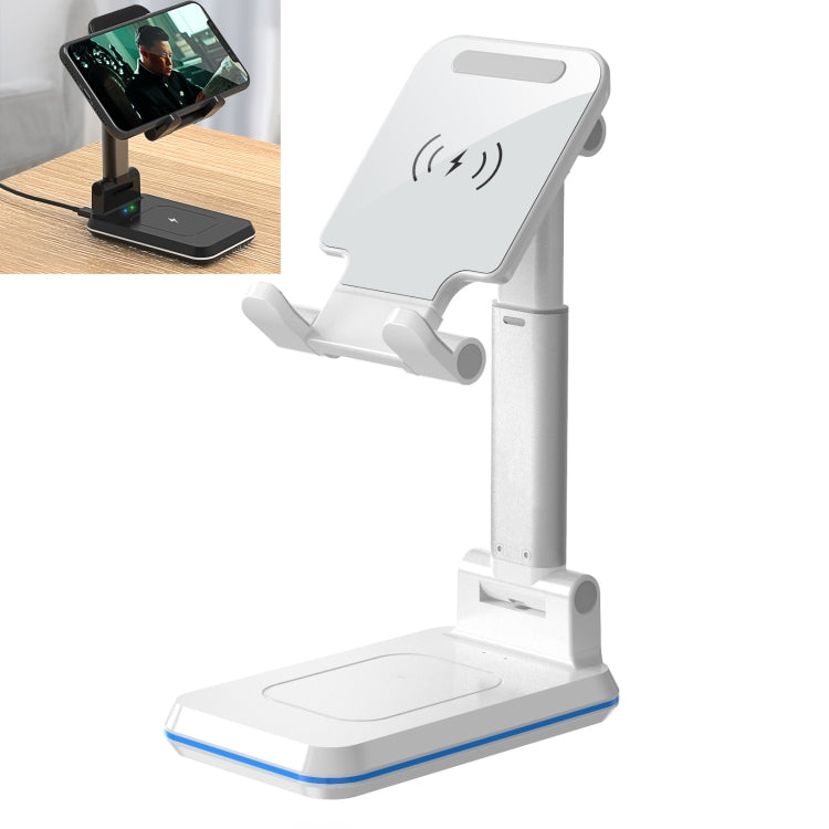 Caricabatterie wireless portatile 2 in 1 T6 con supporto pieghevo