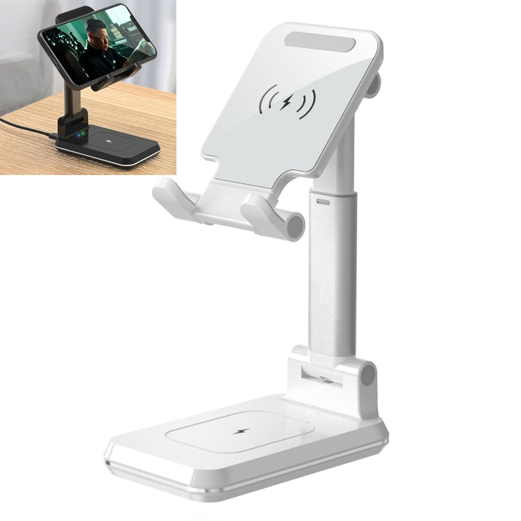 Caricabatterie wireless portatile 2 in 1 T6 con supporto pieghevo