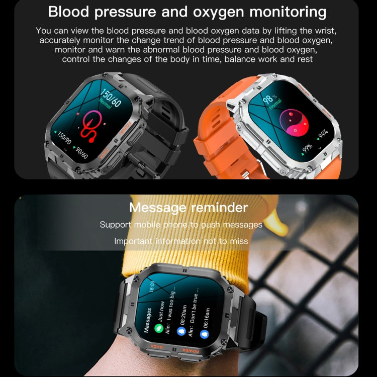 LEMFO K61 Pro 1.96 pollici BT5.0 Sport Smart Watch, supporta chiamate Bluetooth / sonno / ossigeno nel sangue / frequenza cardiaca / monitoraggio della pressione sanguigna