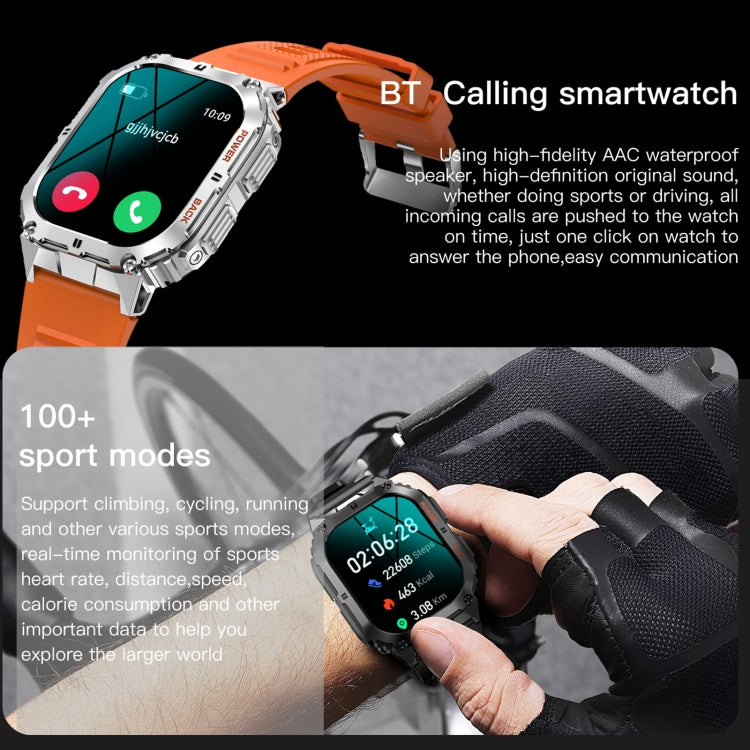 LEMFO K61 Pro 1.96 pollici BT5.0 Sport Smart Watch, supporta chiamate Bluetooth / sonno / ossigeno nel sangue / frequenza cardiaca / monitoraggio della pressione sanguigna