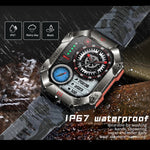 LEMFO KR80 2.0 pollici BT5.1 IP67 Sport Smart Watch, supporta chiamate Bluetooth / sonno / ossigeno nel sangue / frequenza cardiaca / monitoraggio della pressione sanguigna