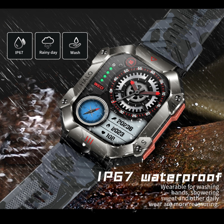 LEMFO KR80 2.0 pollici BT5.1 IP67 Sport Smart Watch, supporta chiamate Bluetooth / sonno / ossigeno nel sangue / frequenza cardiaca / monitoraggio della pressione sanguigna