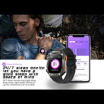 LEMFO KR80 2.0 pollici BT5.1 IP67 Sport Smart Watch, supporta chiamate Bluetooth / sonno / ossigeno nel sangue / frequenza cardiaca / monitoraggio della pressione sanguigna
