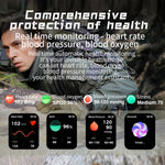 LEMFO KR80 2.0 pollici BT5.1 IP67 Sport Smart Watch, supporta chiamate Bluetooth / sonno / ossigeno nel sangue / frequenza cardiaca / monitoraggio della pressione sanguigna