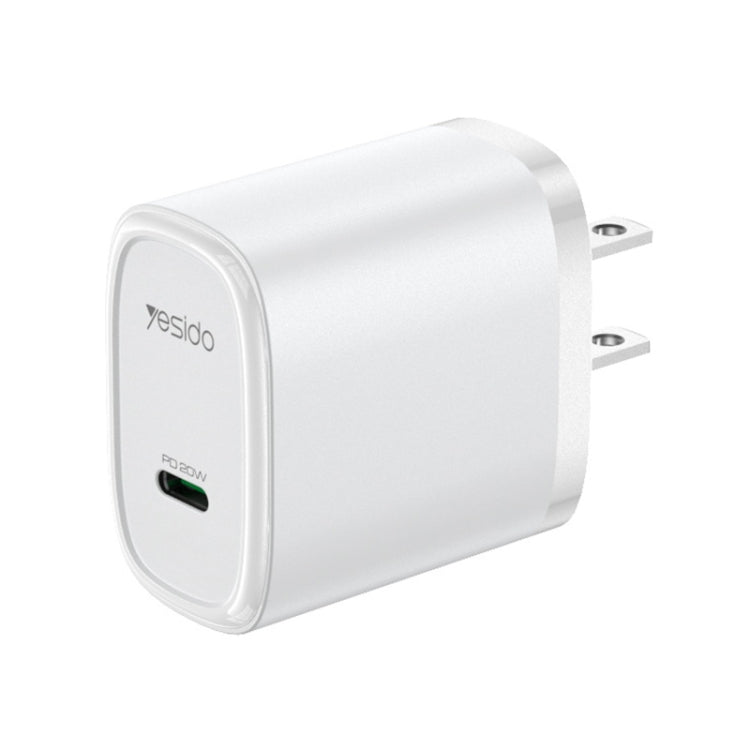 Caricabatterie Yesido YC11U 20W PD USB-C / Type-C a ricarica rapida, YC11U