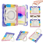 Custodia per tablet in silicone con supporto girevole portatile Armor con slot per penna, For iPad mini 6 / mini 2024, For iPad 2022, For iPad 10.2 2019 / 2020 / 2021