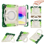 Custodia per tablet in silicone con supporto girevole portatile Armor con slot per penna, For iPad mini 6 / mini 2024, For iPad 2022, For iPad 10.2 2019 / 2020 / 2021