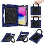 Custodia per tablet in silicone con supporto girevole portatile Armor con slot per penna, For iPad mini 6 / mini 2024, For iPad 2022, For iPad 10.2 2019 / 2020 / 2021