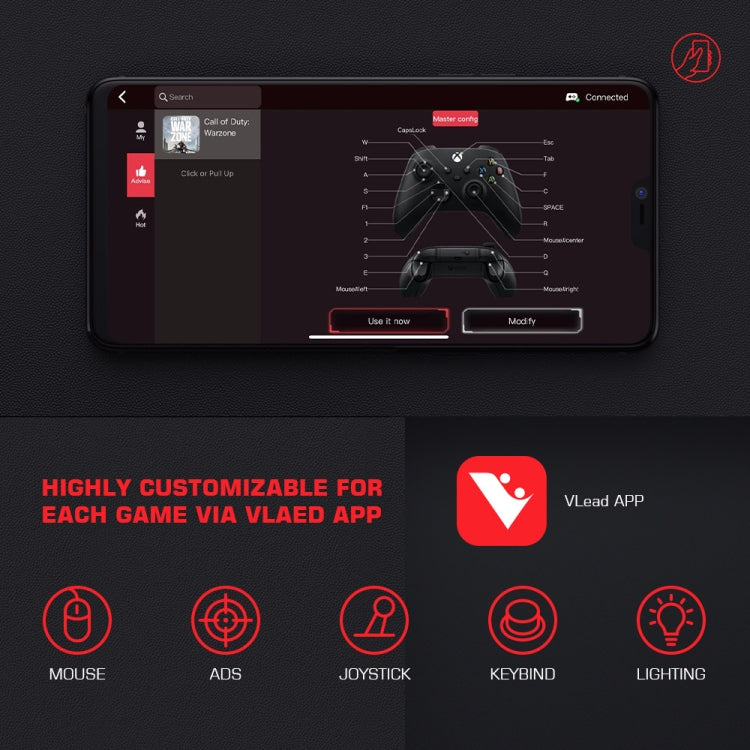 GameSir LeadJoy VX2 AimBox Convertitore tastiera mouse console di gioco per Xbox / PS4 / PS5