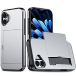Custodia antiurto per telefono con slot per carte, For iPhone 16 Plus, For iPhone 16