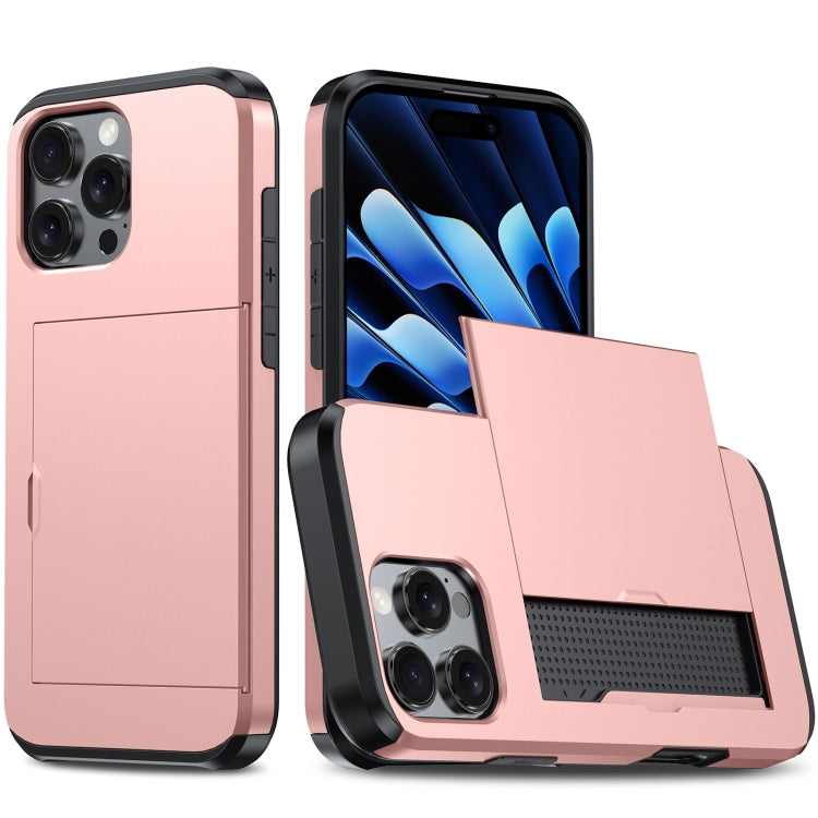 Custodia antiurto per telefono con slot per carte, For iPhone 16 Pro Max, For iPhone 16 Pro