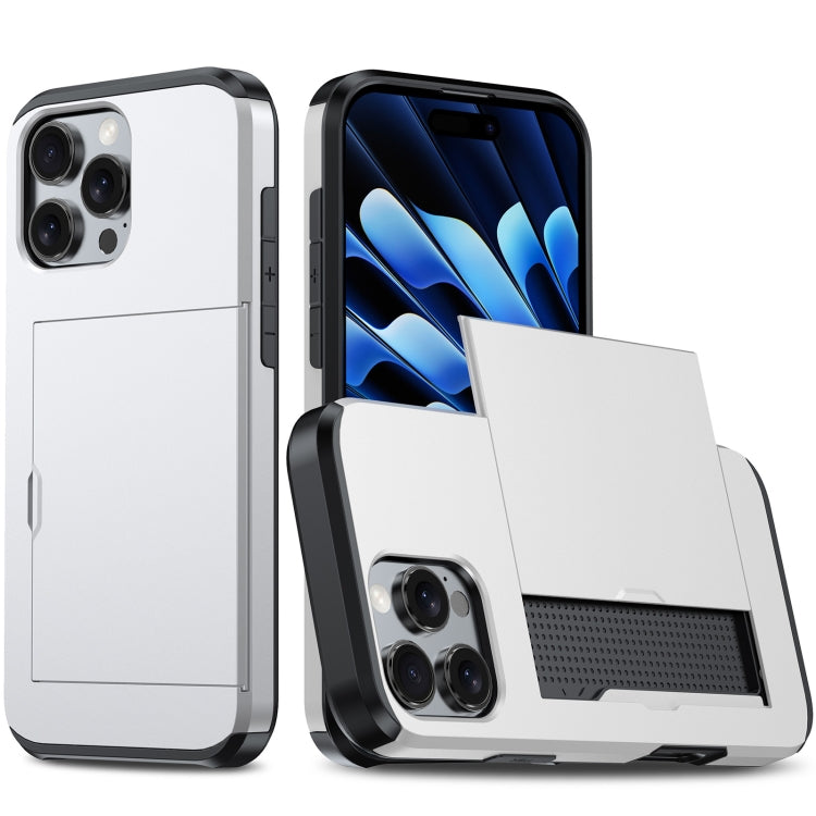 Custodia antiurto per telefono con slot per carte, For iPhone 16 Pro Max, For iPhone 16 Pro