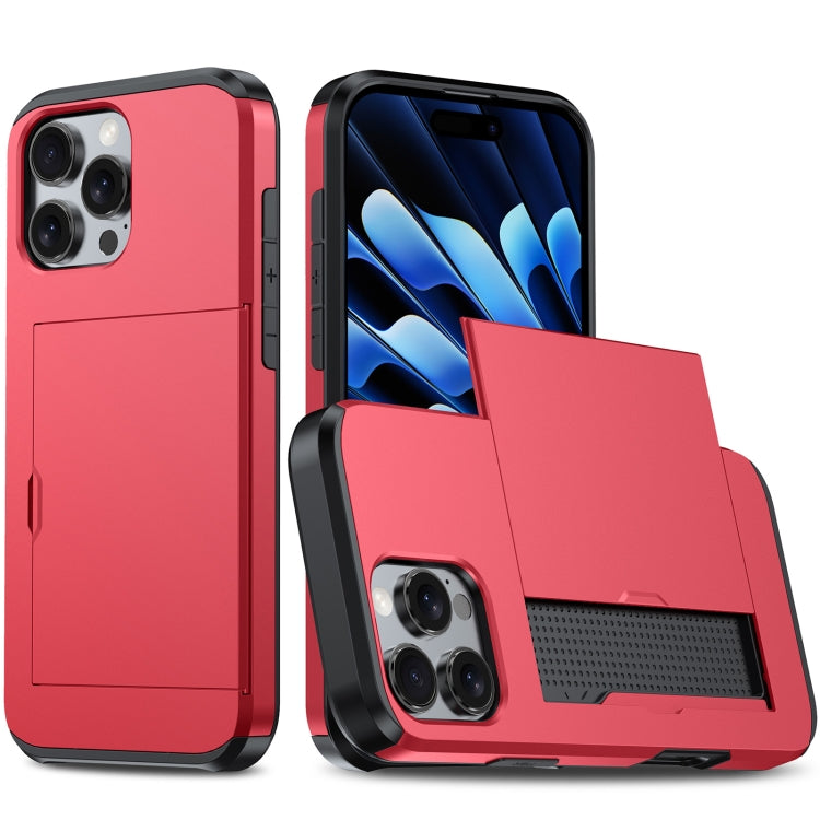 Custodia antiurto per telefono con slot per carte, For iPhone 16 Pro Max, For iPhone 16 Pro