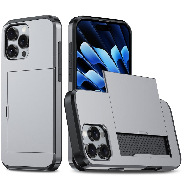 Custodia antiurto per telefono con slot per carte, For iPhone 16 Pro Max, For iPhone 16 Pro