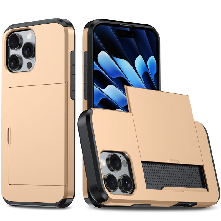 Custodia antiurto per telefono con slot per carte, For iPhone 16 Pro Max, For iPhone 16 Pro