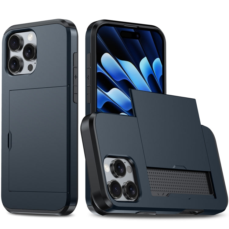 Custodia antiurto per telefono con slot per carte, For iPhone 16 Pro Max, For iPhone 16 Pro