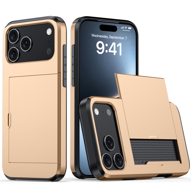 Custodia antiurto per telefono con slot per carte, For iPhone 17 Pro Max, For iPhone 17 Pro