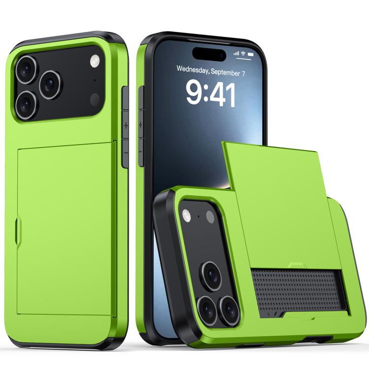 Custodia antiurto per telefono con slot per carte, For iPhone 17 Pro Max, For iPhone 17 Pro