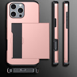 Custodia antiurto per telefono con slot per carte, For iPhone 16 Plus, For iPhone 16