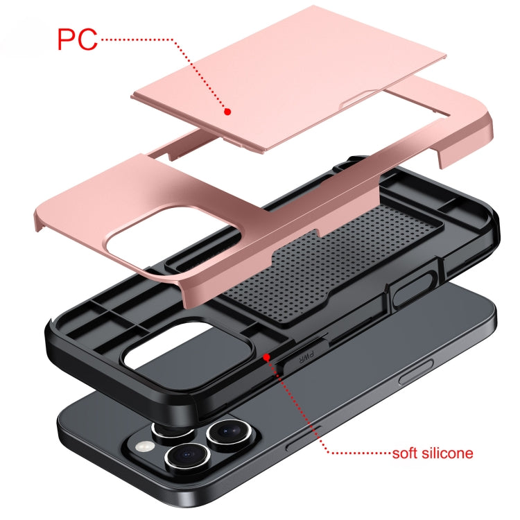Custodia antiurto per telefono con slot per carte, For iPhone 18 Pro Max, For iPhone 17e / 16e