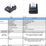Stampante termica per etichette USB Bluetooth 58 mm