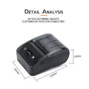 Stampante termica portatile USB-C/Type-C + Bluetooth BT-581 da 58 mm, EU Plug, US Plug