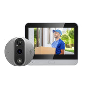 ESCAM C89 1080P 4,3 pollici Smart Digital Door Viewer, supporta PIR grandangolare e foto con visione notturna, C89 (Dark Grey), C89 (Silver)