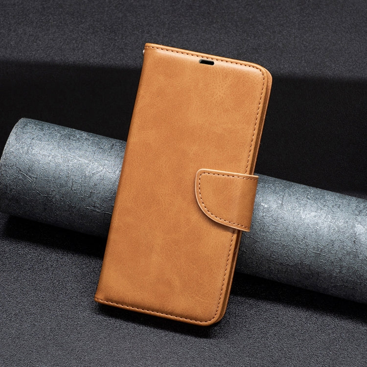 Custodia per telefono in pelle flip color puro con texture in pelle di agnello, For Samsung Galaxy S24 FE 5G