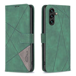 Custodia per telefono in pelle con texture a rombi e fibbia magnetica, For Galaxy S26 FE 5G, For Samsung Galaxy S26 Ultra 5G, For Samsung Galaxy S26 5G, For Samsung Galaxy S25 FE 5G
