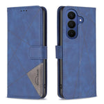 Custodia per telefono in pelle con texture a rombi e fibbia magnetica, For Galaxy S26 FE 5G, For Samsung Galaxy S26 Ultra 5G, For Samsung Galaxy S26 5G, For Samsung Galaxy S25 FE 5G