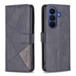 Custodia per telefono in pelle con texture a rombi e fibbia magnetica, For Galaxy S26 FE 5G, For Samsung Galaxy S26 Ultra 5G, For Samsung Galaxy S26 5G, For Samsung Galaxy S25 FE 5G