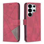 Custodia per telefono in pelle con texture a rombi e fibbia magnetica, For Galaxy S26 FE 5G, For Samsung Galaxy S26 Ultra 5G, For Samsung Galaxy S26 5G, For Samsung Galaxy S25 FE 5G