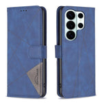 Custodia per telefono in pelle con texture a rombi e fibbia magnetica, For Galaxy S26 FE 5G, For Samsung Galaxy S26 Ultra 5G, For Samsung Galaxy S26 5G, For Samsung Galaxy S25 FE 5G