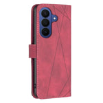 Custodia per telefono in pelle con texture a rombi e fibbia magnetica, For Galaxy S26 FE 5G, For Samsung Galaxy S26 Ultra 5G, For Samsung Galaxy S26 5G, For Samsung Galaxy S25 FE 5G