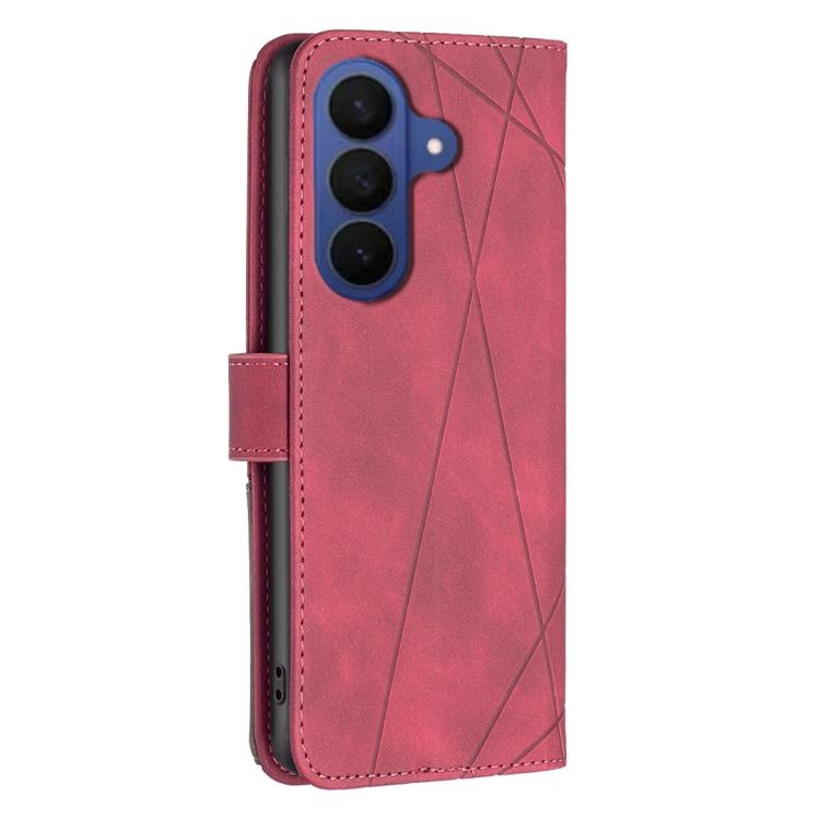 Custodia per telefono in pelle con texture a rombi e fibbia magnetica, For Galaxy S26 FE 5G, For Samsung Galaxy S26 Ultra 5G, For Samsung Galaxy S26 5G, For Samsung Galaxy S25 FE 5G