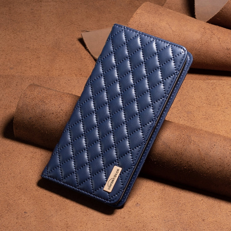 Custodia per telefono con flip magnetico in pelle a reticolo diamantato, For Samsung Galaxy S24 FE 5G