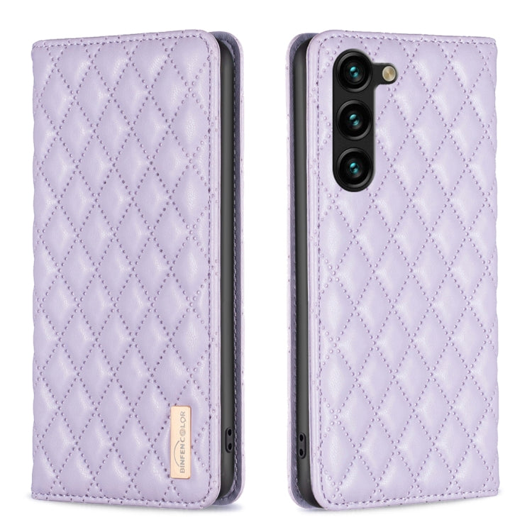 Custodia per telefono con flip magnetico in pelle a reticolo diamantato, For Galaxy S26 FE 5G, For Samsung Galaxy S25 5G, For Samsung Galaxy S25+ 5G, For Samsung Galaxy S25 Ultra 5G