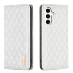 Custodia per telefono con flip magnetico in pelle a reticolo diamantato, For Galaxy S26 FE 5G, For Samsung Galaxy S25 5G, For Samsung Galaxy S25+ 5G, For Samsung Galaxy S25 Ultra 5G