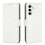 Custodia per telefono in pelle con portafoglio a reticolo diamantato, For Samsung Galaxy S25 5G, For Samsung Galaxy S25+ 5G, For Samsung Galaxy S25 Ultra 5G, For Samsung Galaxy S24 FE 5G