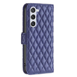 Custodia per telefono in pelle con portafoglio a reticolo diamantato, For Samsung Galaxy S25 5G, For Samsung Galaxy S25+ 5G, For Samsung Galaxy S25 Ultra 5G, For Samsung Galaxy S24 FE 5G